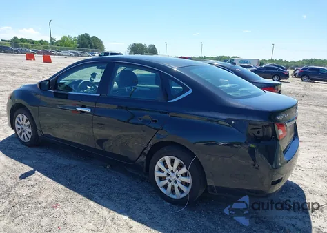 2015 Nissan Sentra S из США, поврежденный, VIN 3N1AB7APXFY302741